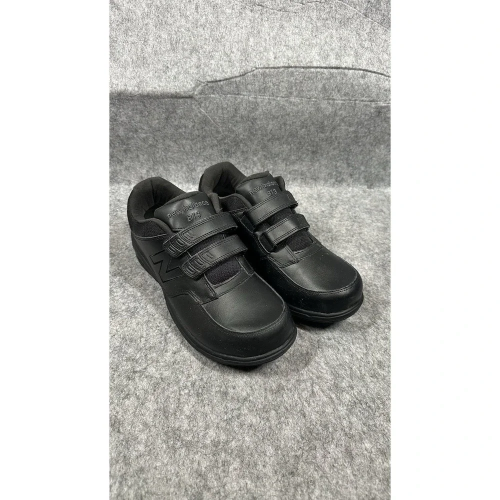 New Balance 813 Sneakers Comfort Walking Shoes Hook & Loop Men's 10 4E Black